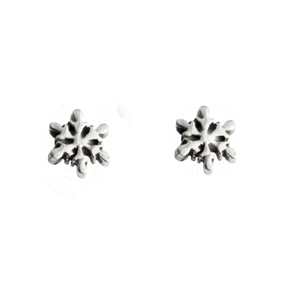 Tiny Snowflake Post Earrings