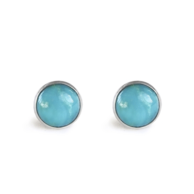 Small 6mm Stone Stud Earrings  + More Colors
