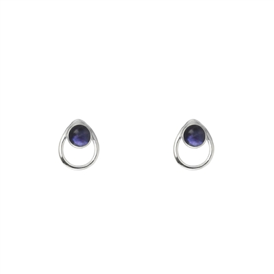 Tiny Teardrop Gemstone Stud Earrings + MORE COLORS