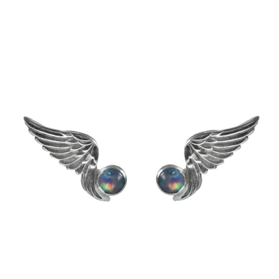 Tiny Wings and Gemstone Stud Earrings + More Colors