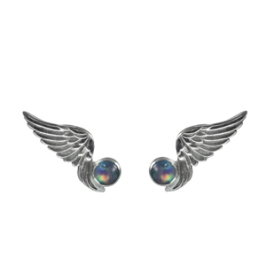 Tiny Wings and Gemstone Stud Earrings + More Colors