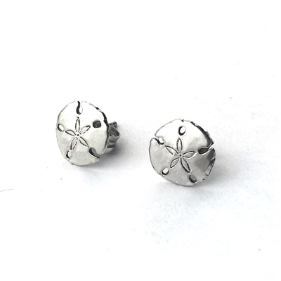 Tiny Sand dollar Stud Earrings