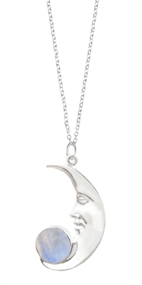 Large Crescent Moon Pendant