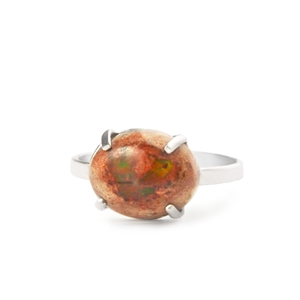 Mexican Fire Opal Ring