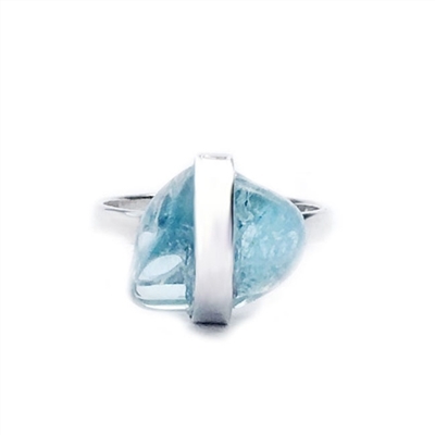 Aquamarine Candy Ring by Great Falls Jewelry