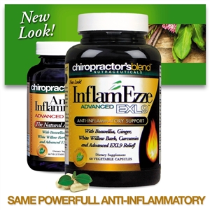 Natural InflamEzze Anti-Inflammatory Advanced EXL9!</br> A Natural Alternative!