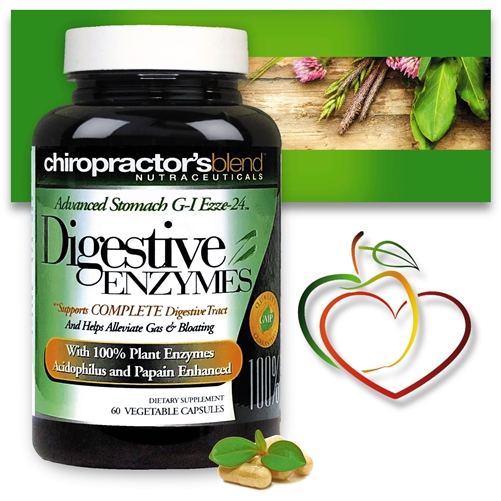 GI-Digestive Enzymes G-I Ezze-24 Advanced<br>With Herbs and Enzymes for Optimal Digestive Support
