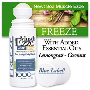 New! Muscle Ezze & Joint 3oz. Freeze Relief BLUE LABEL