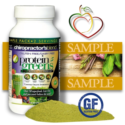 <strong>New! GLUTEN FREE-DAIRY FREE PH50-GF Protein Greens Advanced!<BR><i>With Pea Protein, Brown Rice Protein and Hemp Protein!<BR>Natural Vanilla Flavor - Nature's Superfood</strong></i><br>FREE SAMPLE SIZE