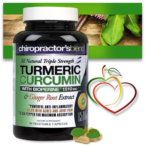 <Strong>All Natural Triple Strength Turmeric Curcumin with BioPerine 1510 mg<strong>