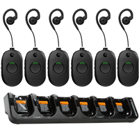 CLP1080e Combo Pack - 6 Radios, 6 Earpieces, & 6-Bank Charger