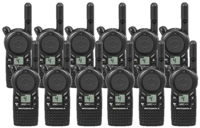 Motorola CLS1410 UHF Two Way Radio 12 Pack Bundle