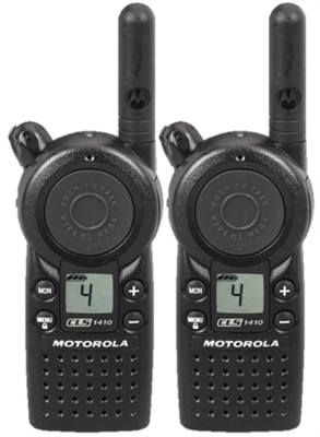 Motorola CLS1410 Two Way Radio 2 Pack Bundle