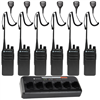 CP100d UHF Analog Combo Pack - 6 Radios, 6 Speaker Mics, & 6-Bank Charger