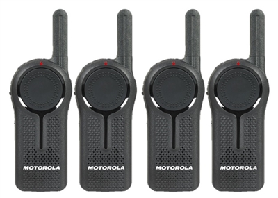 Motorola DLR1020 4 Pack Two Way Radio Bundle