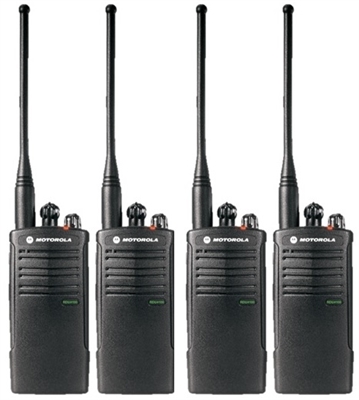 Motorola RDU4100 4 Pack Two Way Radio Bundle