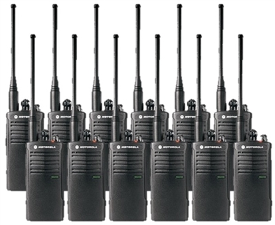 Motorola RDU4100 12 Pack Two Way Radio Bundle