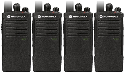 Motorola RDV5100 4 Pack Two Way Radio Bundle