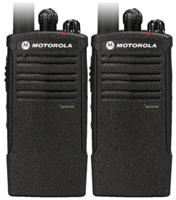 Motorola RDV5100 2 Pack Two Way Radio Bundle
