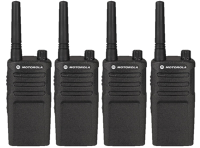 Motorola RMM2050 4 Pack Two Way Radio Bundle