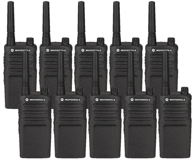 Motorola RMU2040 Walkie Talkie 10 Radio Combo Pack