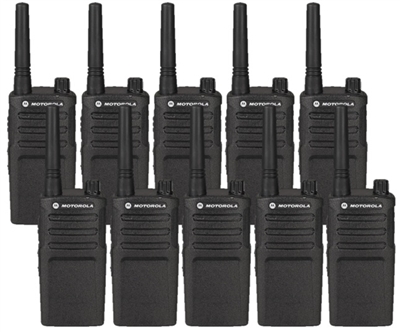 Motorola RMU2040 10 Pack UHF Two Way Radio Bundle