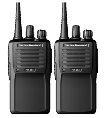 Vertex Standard VX-261-G7-5 UNI UHF 2 Pack Two Way Radio Bundle