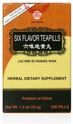 Liu Wei Di Huang Wan | Six Flavor Teapills