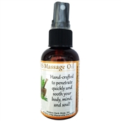 MHS Massage Oil relieves and soothes the body, mind and spirit