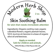 MHS Skin Soothing Balm - organic soothing balm for all types of skin irritations