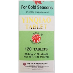 Yinqiao Tablets for cold seasons supports the immune system during times of stress from colds and flu.