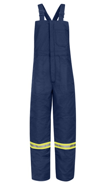 Bulwark - Flame-Resistant Deluxe Insulated Bib Overall with Reflective Striping. BLCT