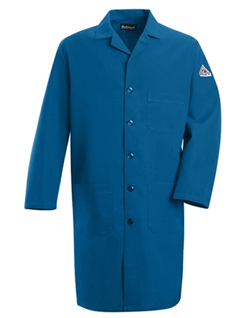 Bulwark - Flame-Resistant Royal Blue Lab Coat. KNL2
