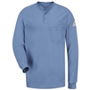 Bulwark - Men's Long-Sleeve Flame-Resistant Tagless Henley Shirt. SEL2