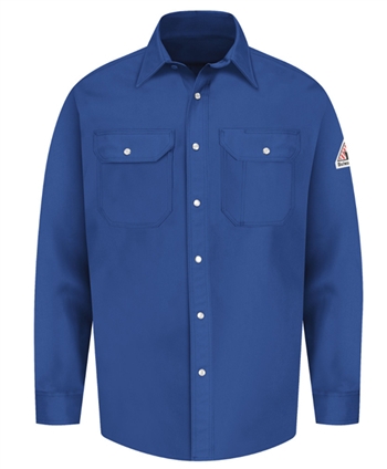 Bulwark - Flame-Resistant Snap-Front Deluxe Uniform Shirt. SES2