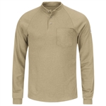Bulwark - Flame-Resistant Long Sleeve Henley Shirt. SML2