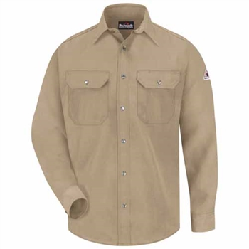 Bulwark - Flame-Resistant 4.5 oz Snap-Front Uniform Shirt. SNS2