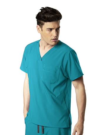 WonderWink - Unisex Teal WW INDY 4.0 V-Neck Scrub Top. 1617