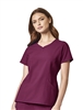 WonderWink - Ladies Wine WW INDY 4.0 Notch Neck Scrub Top. 1631