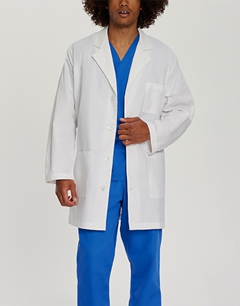 Landau - Men's 3-Pocket Mid-Length Lab Coat. 3148