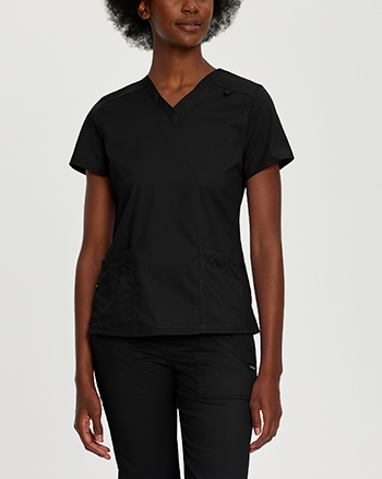 Landau - ProFlex Women's 3-Pocket V-neck Scrub Top. 4160