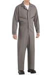 Red Kap - Men's Zip-Front Grey Cotton Coverall. CC18GY