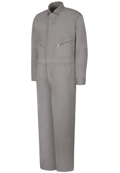 plage⭐︎ coverall 38 Red Kap - Men's Zip-Front Grey Cotton Coverall. CC18GY