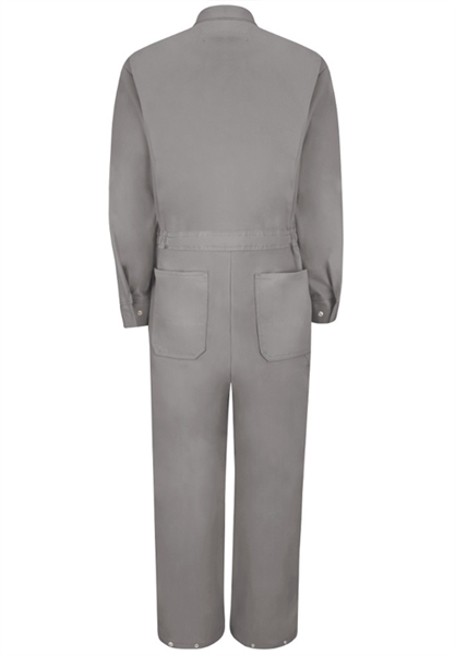 Red Kap - Men's Zip-Front Grey Cotton Coverall. CC18GY