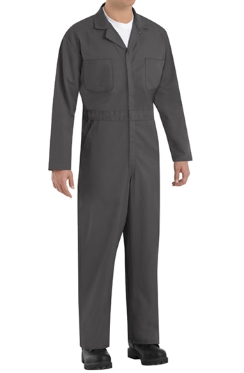 Red Kap - Men's Twill Action-Back Charcoal Coverall. CT10CH