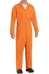 Red Kap - Men's Twill Action-Back Orange Coverall. CT10OR