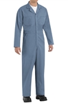 Red Kap - Men's Twill Action-Back Postman Blue Coverall. CT10PB