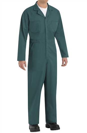 Red Kap - Men's Twill Action-Back Spruce Green Coverall. CT10SG