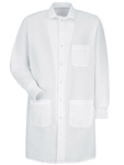 Red Kap - Unisex Specialized Cuffed Lab Coat Exterior Chest Pocket. KP70WH