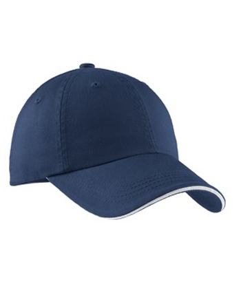 Port Authority Signature  - Sandwich Bill Cap with Striped Closure. C830